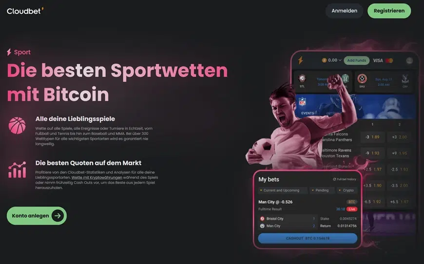 Vorteile von Krypto-Wetten bei Cloudbet